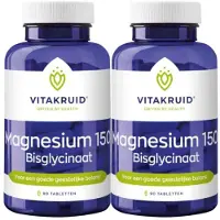 Vitakruid 2x Magnesium 150 Bisglycinaat 90 Tabletten