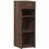 vidaXL Dressoir 30x42,5x93 cm bewerkt hout bruin eikenkleur