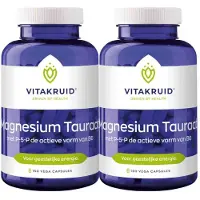 Vitakruid 2x Magnesium Tauraat met P-5-P 180 vegancapsules