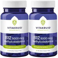 Vitakruid 2x B12 Methylcobalamine 5000 Mcg 60 Tabletten