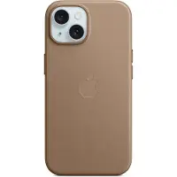 Apple iPhone 15 FineWoven Back Cover met MagSafe Taupe