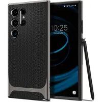 Spigen Neo Hybrid Hoesje Geschikt voor Samsung Galaxy S24 Ultra Back Cover Gunmetal