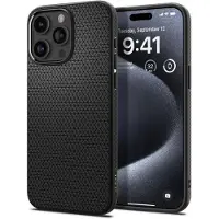 Spigen Liquid Air iPhone 15 Pro Hoesje Zwart