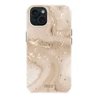Mobilize MIO MagSafe iPhone 15 / 14 / 13 Hoesje Goud Marble