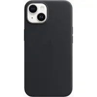 Apple iPhone 14 Plus Back Cover met MagSafe Leer Middernacht