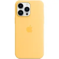 Apple Silicone Backcover MagSafe voor de iPhone 14 Pro Max - Sunglow