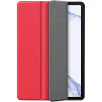 Just in Case Tri-fold Penhouder Samsung Galaxy Tab S8 / S7 Plus / S7 FE Book Case Rood