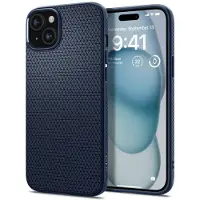 Spigen Liquid Air iPhone 15 Hoesje Blauw