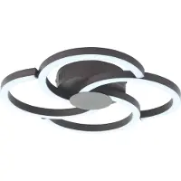 Brilliant Fico - Plafondlamp - LED 18W - 3000K - Zwart