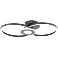 Brilliant Plafondlamp Bray rond zwart