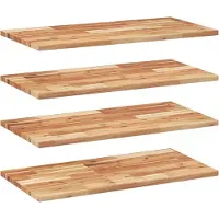 vidaXL Wandschappen 4 st zwevend olieafwerking 60x40x2 cm acaciahout