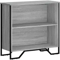 vidaXL Boekenkast 80x31x74,5 cm bewerkt hout grijs sonoma eikenkleur