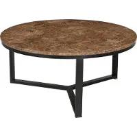 LivingFurn Senna Emperador salontafel 80cm