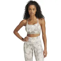 Adidas Aeroreact Training Essentials Light-Support Allover Print Flower Beha