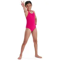 Speedo Endurance+ sportbadpak Medalist fuchsia Roze Meisjes Polyester Effen - maat 104