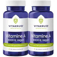 Vitakruid 2x Vitamine A 4000 Ie Vegan 90 Capsulesvegan