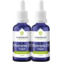 Vitakruid 2x Vitamine D3 druppels Vegan 30 ml