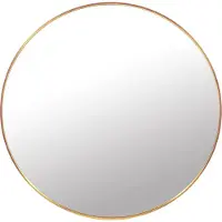 Viking Choice Ronde spiegel - badkamerspiegel - ø 70 cm - goud
