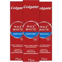 Colgate 3x Tandpasta Max White Optic 75 Ml