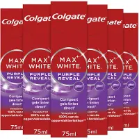 Colgate 6x Tandpasta Max White Purple Reveal 75 Ml