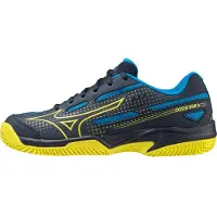 Mizuno Tennisschoen Kids Exceed Star Jr. CC Dress Blues Bolt 2 Neon Cloisonné-Schoenmaat 38,5