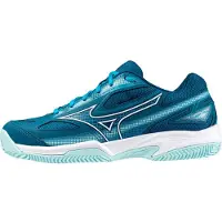 Mizuno Tennisschoen Mizuno Men Break Shot 4 CC Moroccan Blue White Blue Glow-Schoenmaat 42