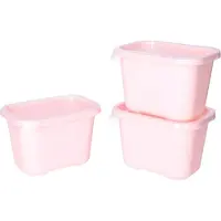 Juypal Hogar Juypal Vershoudbakjes nestbaar - BPA vrij - meal prep - 3x stuks van 1 liter - roze - luchtdicht - herbruikbaar