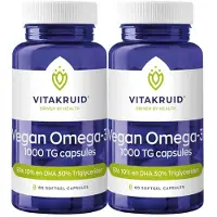 Vitakruid 2x Omega 3 1000 TG Vegan 60 softgels