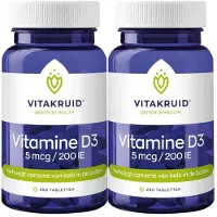 Vitakruid 2x Vitamine D3 - 5 Mcg 240 Tabletten