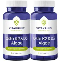 Vitakruid 2x Osta K2 & D3 Algae 90 Tabletten