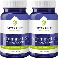 Vitakruid 2x Vitamine D3 25mcg 120 tabletten