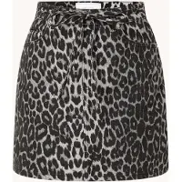 Neo Noir Dames Rokken Henrietta Leopard Skirt - Bruin - Maat 38