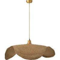 J-Line Hanglamp Moonj Gras Natuurlijk Groot