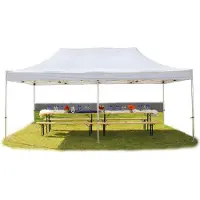 TOOLPORT 3x6 m Easy up partytent PVC, PROFESSIONAL alu 40mm, wit