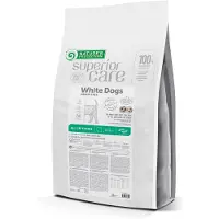 Nature's Protection SUPERIOR CARE droog graanvrij dierenvoer met insecten voor honden van alle groottes en levensfasen met een witte vacht 10kg.