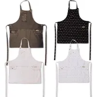 Dutchdeluxes - Handgemaakt - Schort met vijf zakken - 4 stuks - Slim Fit - Katoen - Kerstmis - Feest set - Mixed