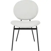 NADUVI Collection Eetkamerstoel Hala | NADUVI Collection chenille beige 55x82.5x64 cm eetkamerstoelen | NADUVI