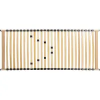 Beliani VOUZIERS - Lattenbodem - Lichthout - 80 x 200 cm - Berkenhout