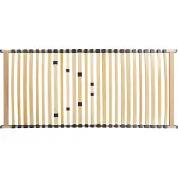 Beliani VOUZIERS - Lattenbodem - Lichthout - 90 x 200 cm - Berkenhout