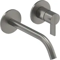 Ivy Aia Pact Afbouwdeel Voor Inbouw Wastafelkraan 19,5cm - Geborsteld Metal Black PVD - Messing - Kranen, Wastafelkranen, Inbouw Wastafelkranen