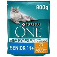 Purina One ONE BIFENSIS SENIOR 11+ - RIJK AAN KIP - 800gr
