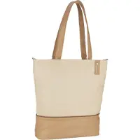 Zwei Shopper 'Jana' taupe / lichtbeige