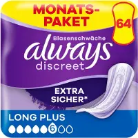 Always Discreet Verband Voor Urineverlies Dames Long Plus - 64 Verbanden