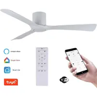Freelight Plafondventilator Storm WIFI Ø 132 cm geluidsloos wit