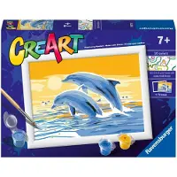 Ravensburger Creart Schilderen op nummer springende dolfijnen