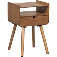 Woood Nils Nachtkastje/Bijzettafel - Hout - Naturel - 54x36x30