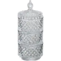 J-Line voorraadpot 3 Lagen - glas - transparant