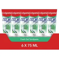 Colgate Triple Action Xtra Fresh tandpasta - 6 x 75ml - Voordeelverpakking