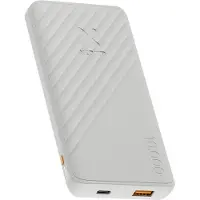 Xtorm Go2 Powerbank - 10.000 mAh - 1x USB-A, 1x USB-C - Krachtige powerbank - Snelle oplader Samsung en iPhone - Duurzame technologie - Ash White