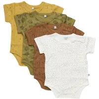 Pippi Bodys k/ä - 4er-Pack - Lametta - - 50 - Body K/Ä